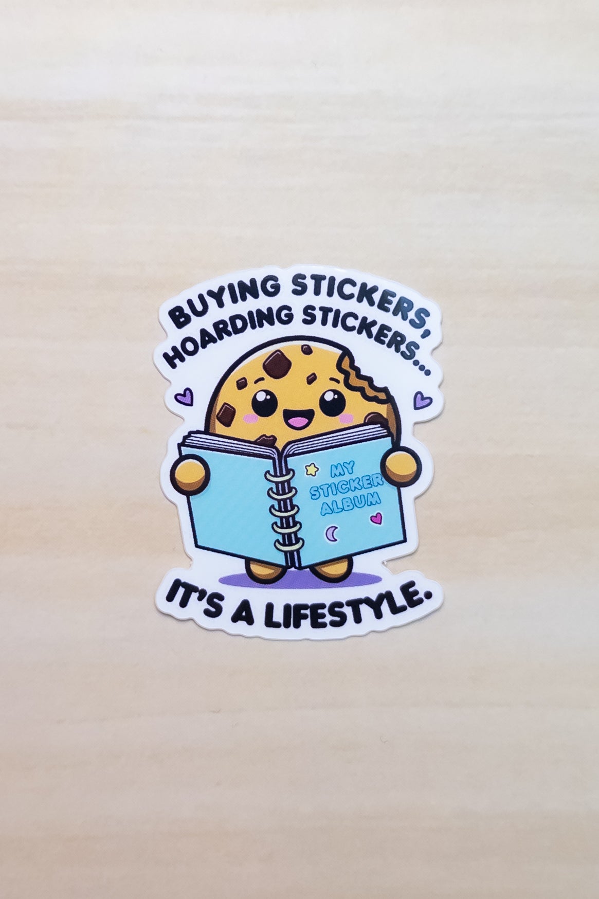 Buying Stickers, Hoarding Stickers Vinyl Sticker – Cute Planner Sticker, Stationery Lover Gift, Waterproof Die-Cut Decal