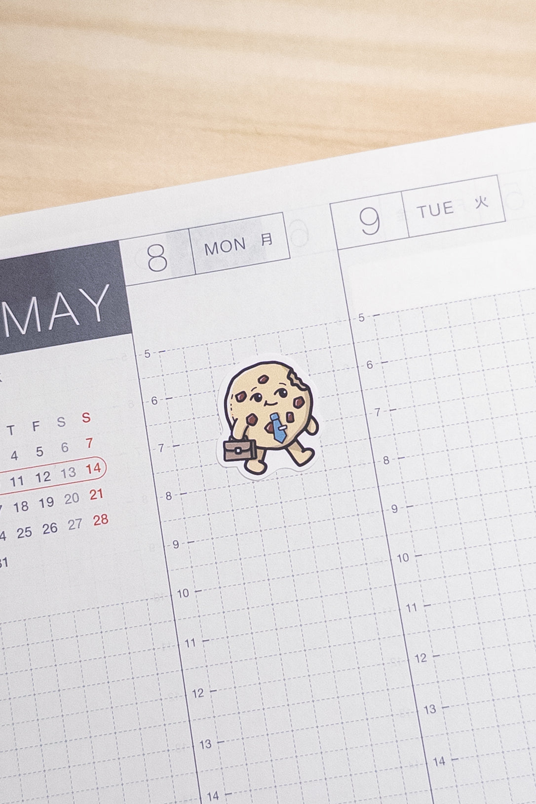 Working Cookie Character Stickers | Kawaii Office, Job, and Employee Planner Stickers for Work or Study