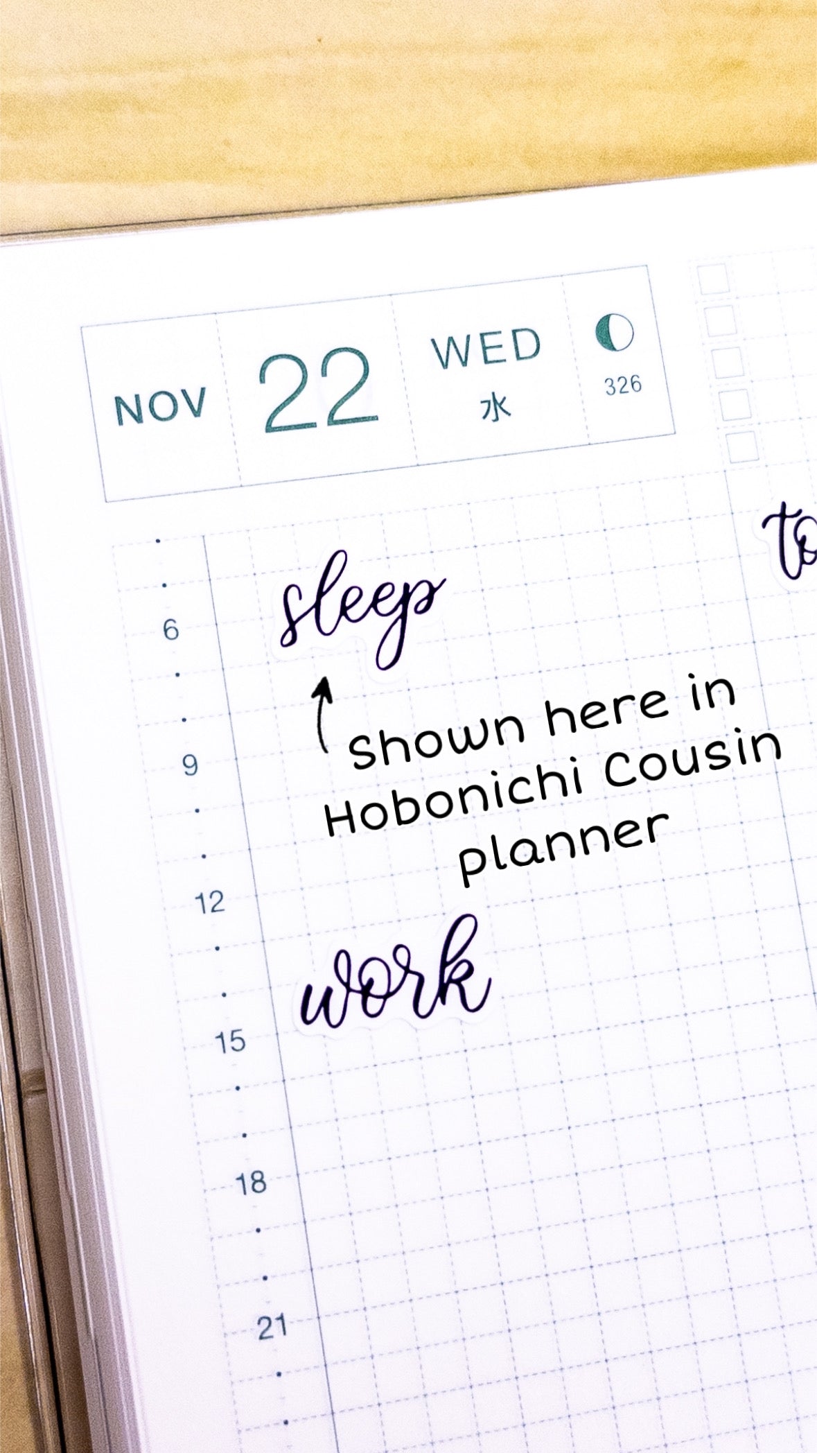 Sleep Script Planner Sticker Sheet 50 Stickers Bujo Bullet Journal