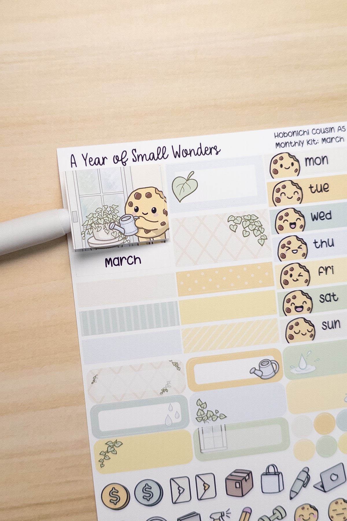 Full Year 12-Month A Year Of Small Wonders Monthly Bundle - Hobonichi Kit - Cousin A5 Size