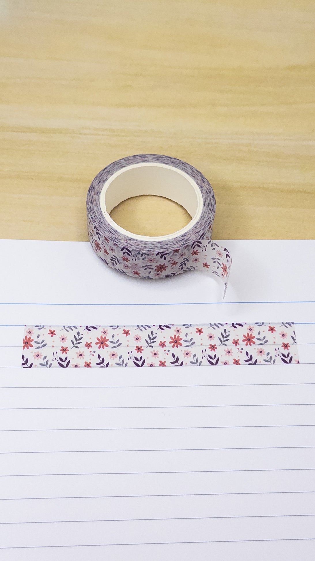Dainty Illustrated Floral Stationery Bundle Washi Sticky Notes Notepad Memo Pad