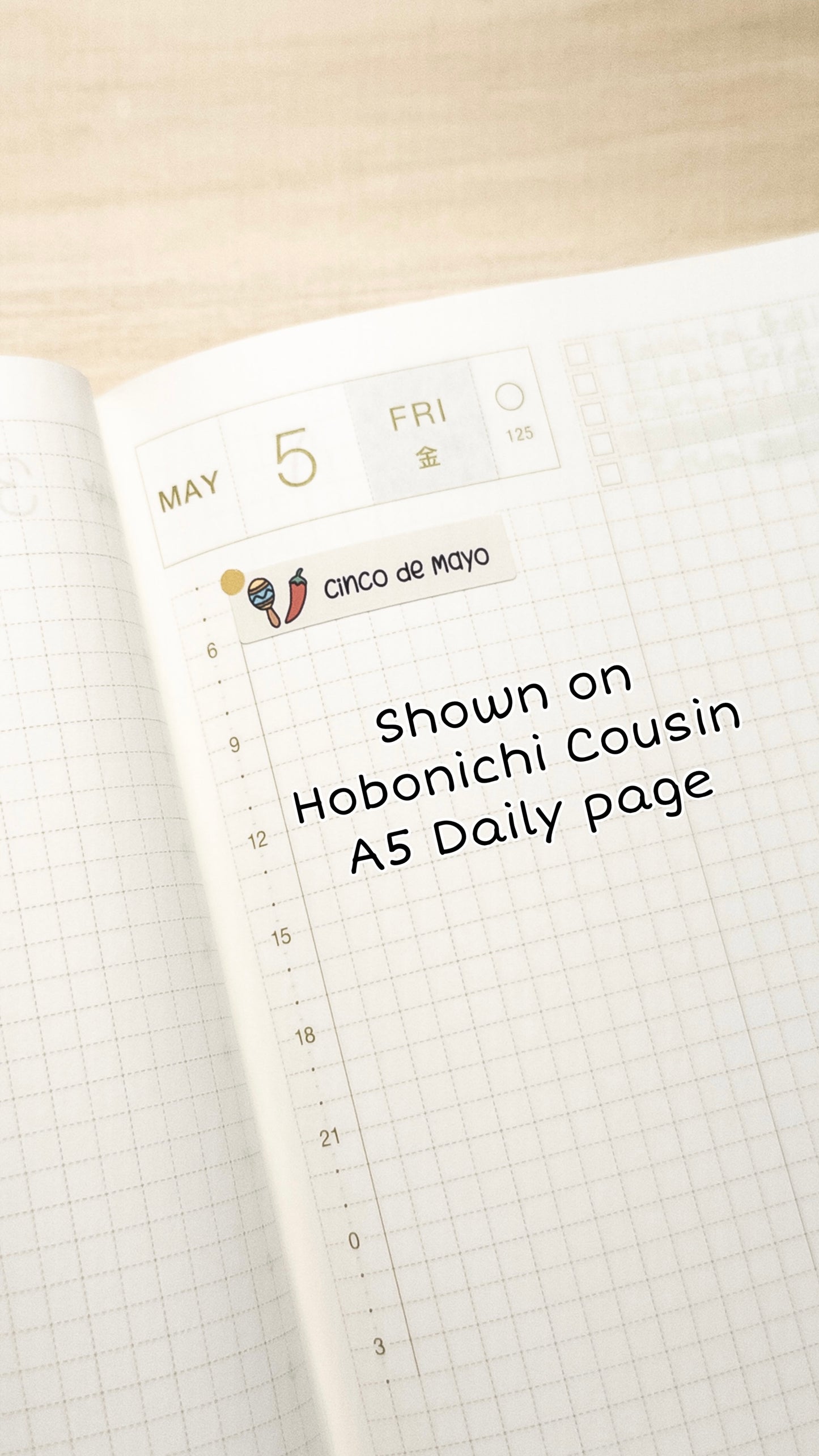 Global Holidays Sticker Sheet – Hobonichi Cousin A5 – Annual Celebrations & Birthdays – White or Color Background