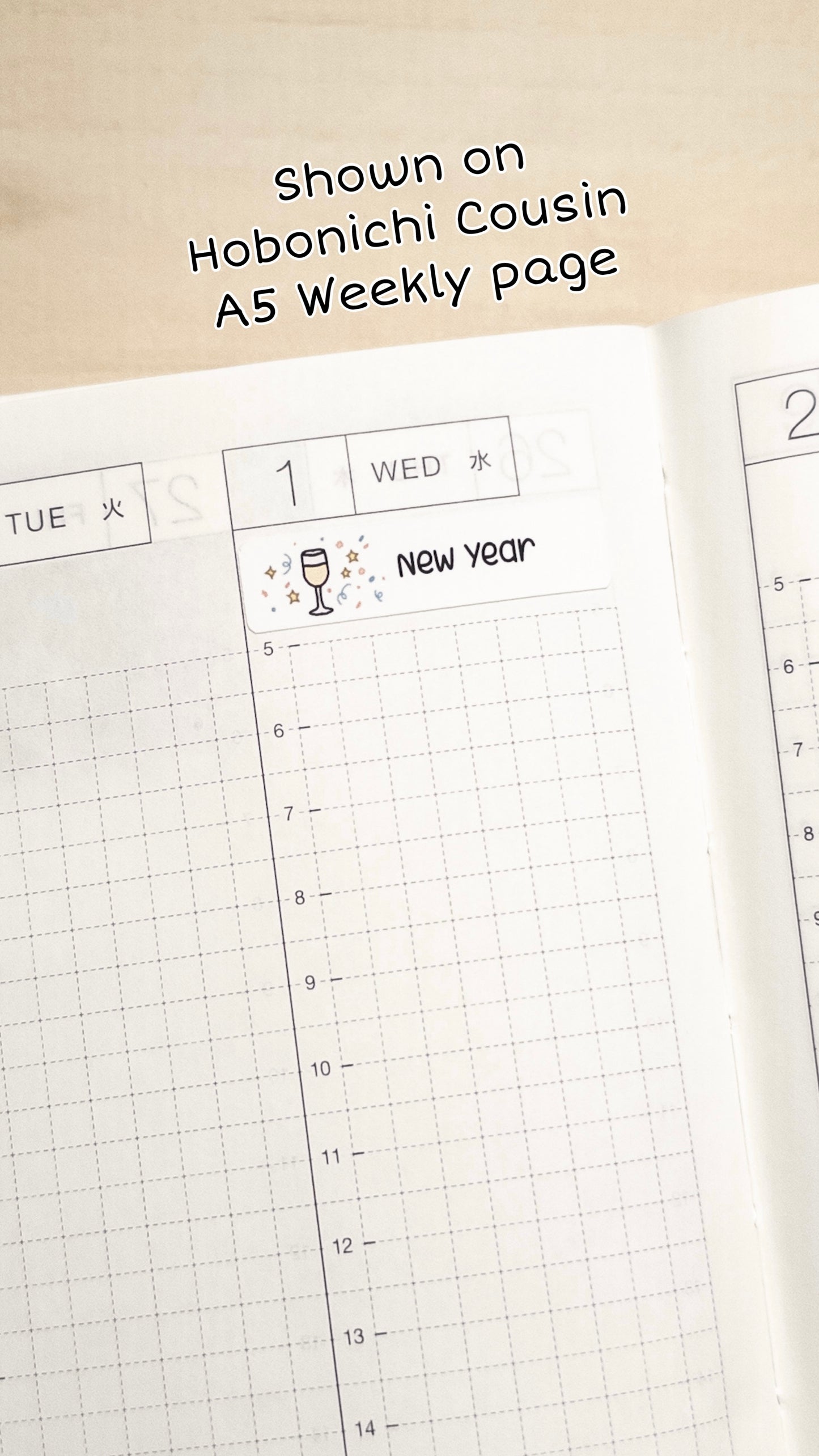 Global Holidays Sticker Sheet – Hobonichi Cousin A5 – Annual Celebrations & Birthdays – White or Color Background