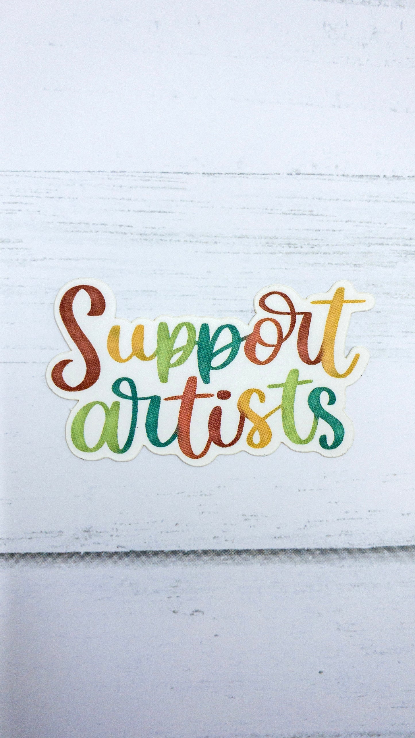 Support Artists Vinyl Matte Sticker 2.5 inch