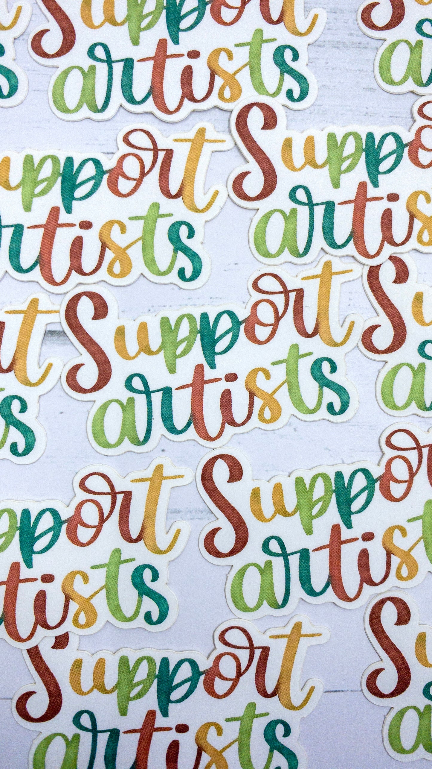 Support Artists Vinyl Matte Sticker 2.5 inch