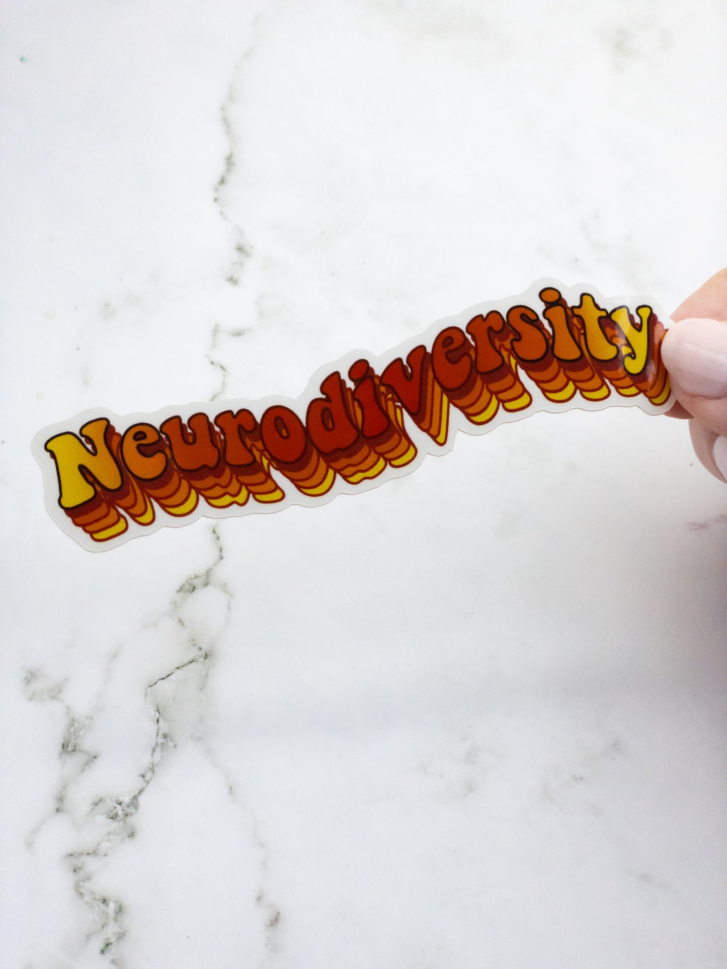 Neurodiversity Vinyl Sticker 4 inch