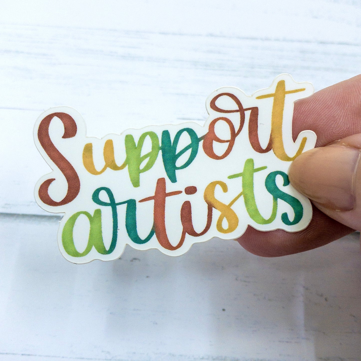 Support Artists Vinyl Matte Sticker 2.5 inch