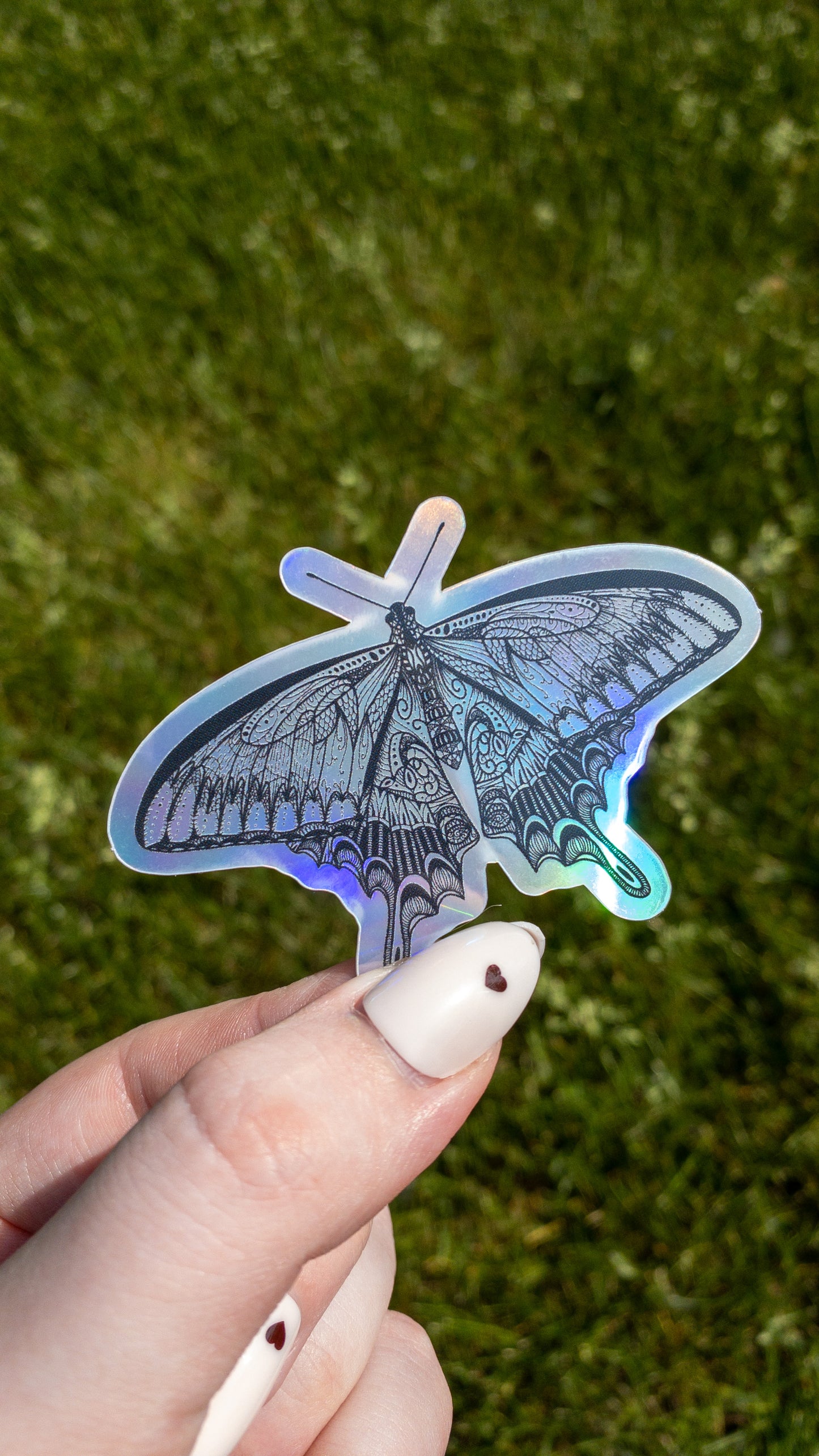 Butterfly Holographic Sticker 3 inch