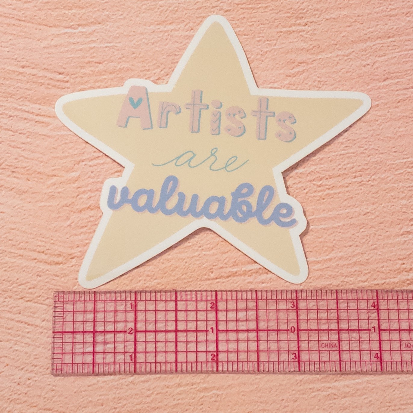 Artists Are Valuable Vinyl Sticker 4 inch
