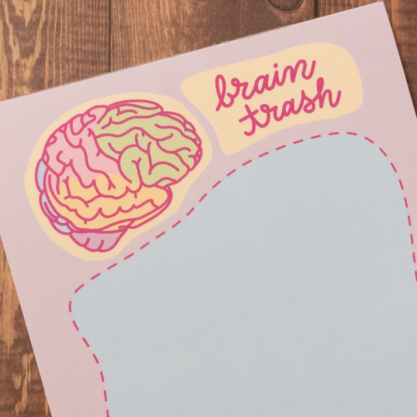 Brain Trash Notepad Memo Pad To Do List