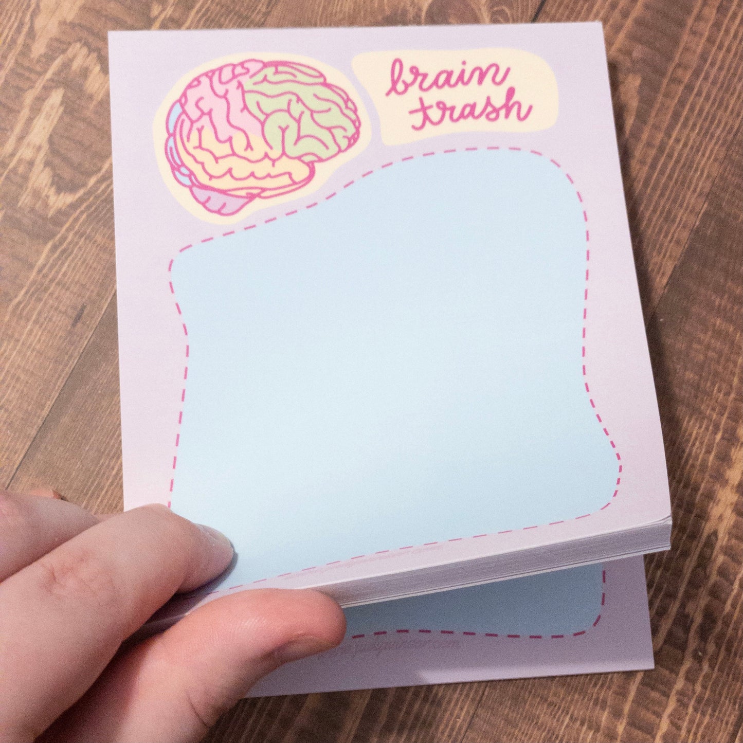 Brain Trash Notepad Memo Pad To Do List