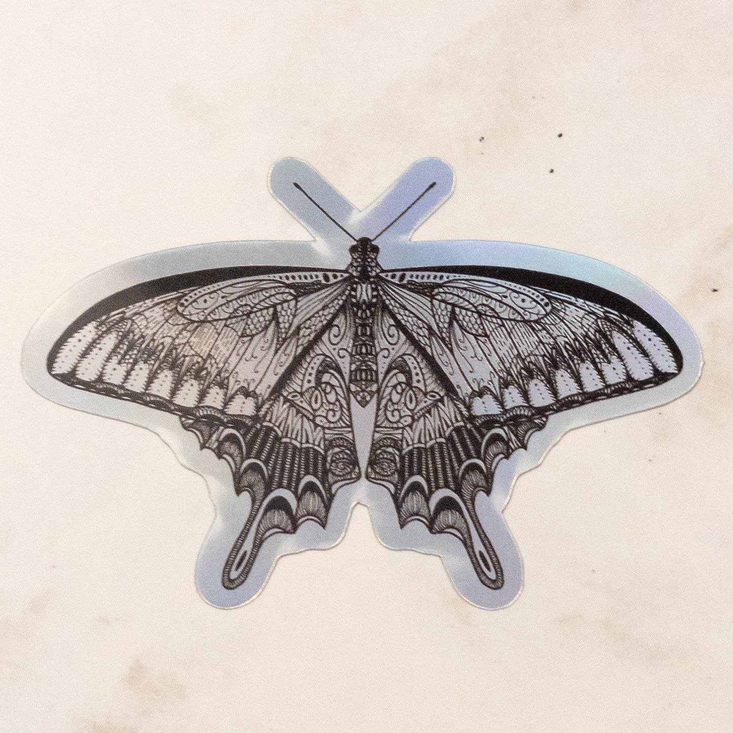 Butterfly Holographic Sticker 3 inch