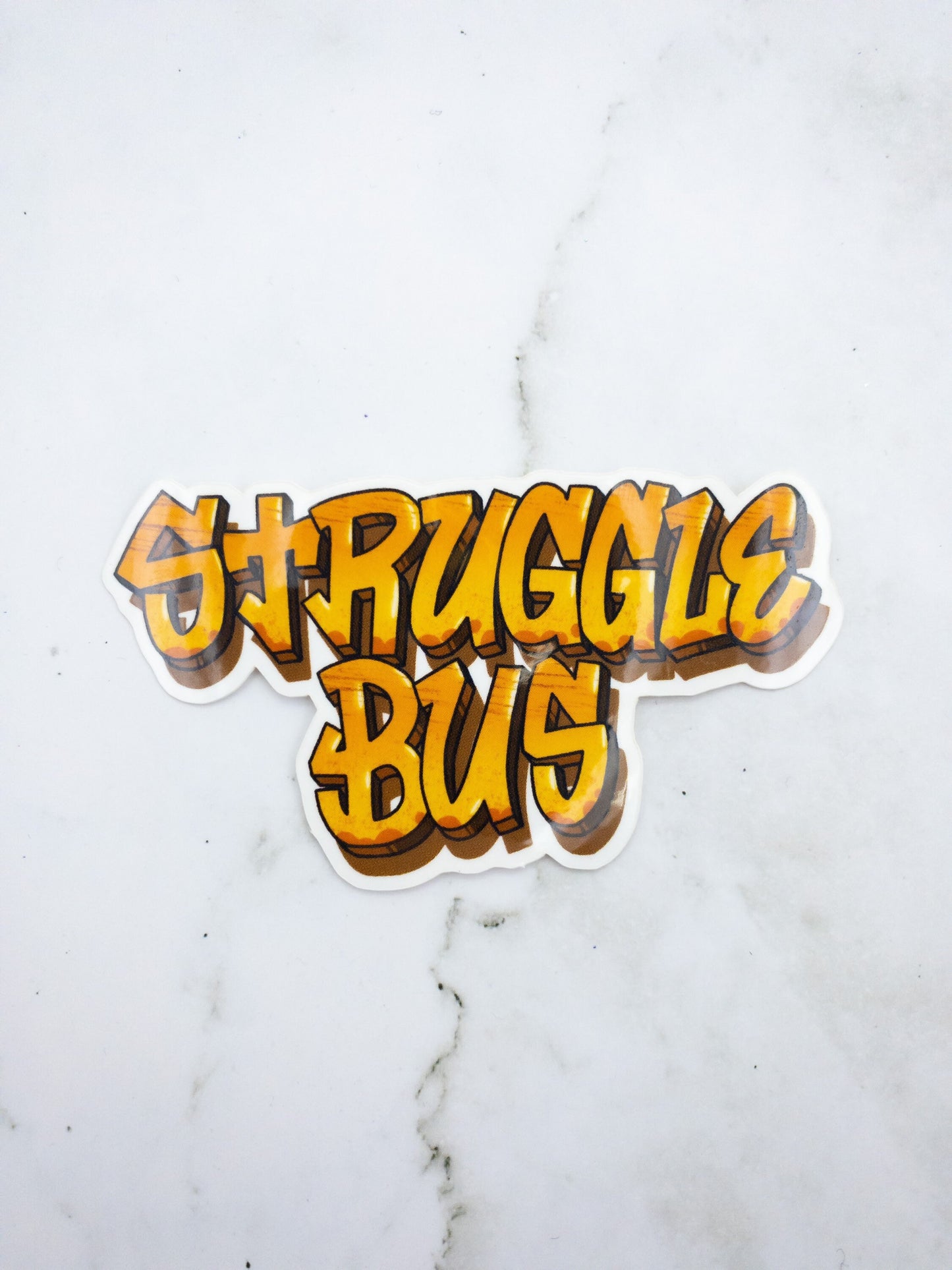 Struggle Bus Graffiti Lettering Vinyl Sticker 3 inch