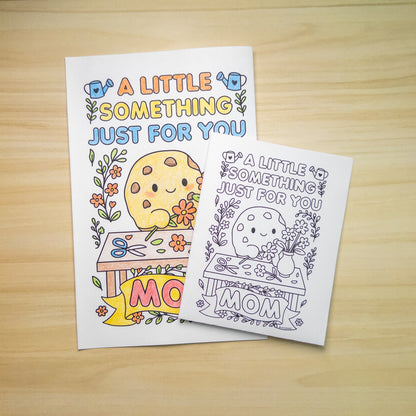 Printable Mother’s Day Card – DIY Coloring Card with Journaling Pages | Instant Download