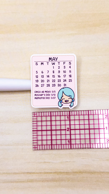 2024 Calendars Mini Planner Sticker Sheet Angie Bujo January February March April May June July August September October November December