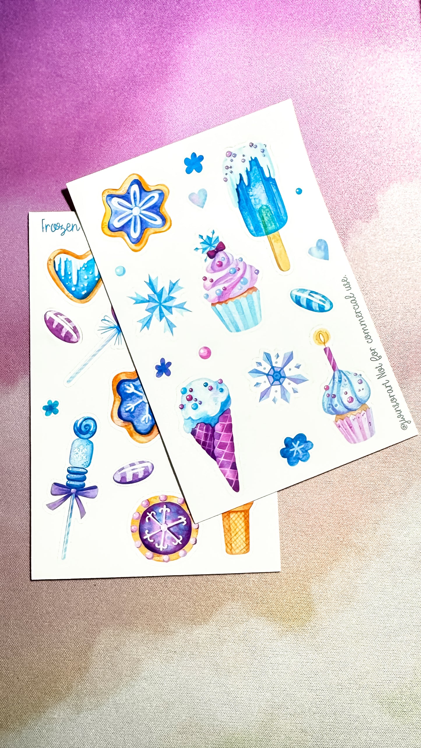 Frozen Winter Treats Decorative Planner Sticker Sheet Bujo Deco Dessert