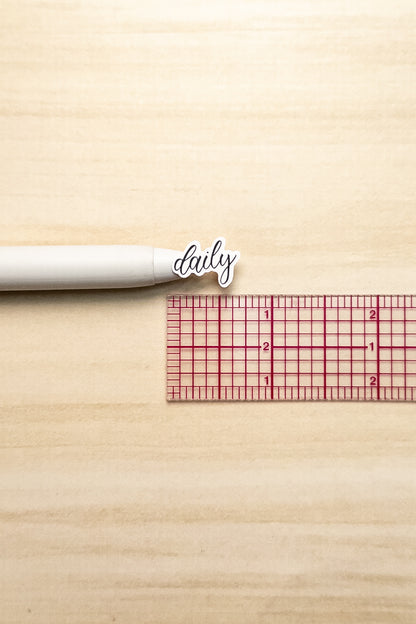 Daily Script Planner Sticker Sheet 45 Stickers Bujo Bullet Journal
