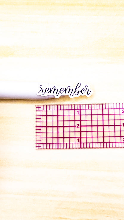 Remember Script Planner Sticker Sheet 33 Stickers Bujo Bullet Journal