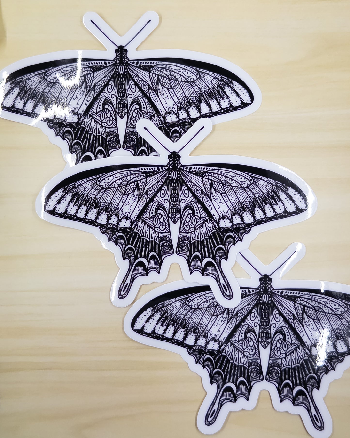 Butterfly Bumper Sticker 7.5 inch