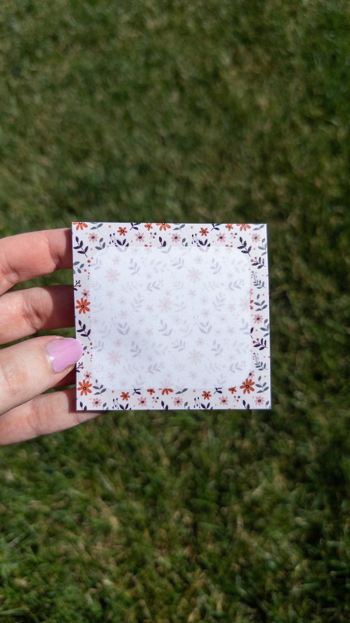 Dainty Illustrated Floral Sticky Notes Post It