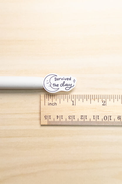 Depression Affirmations Sticker Sheet – Gentle Mental Health Planner Stickers | Black and White Lettering