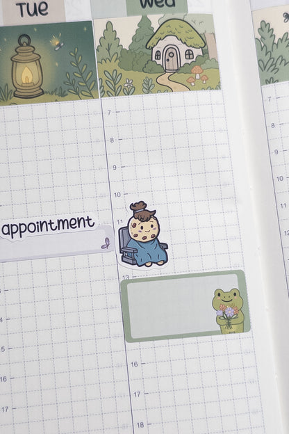 Hair Appointment Cookie Stickers – Haircut, Blow Dry, Hair Salon, & Hair Dye Planner Stickers