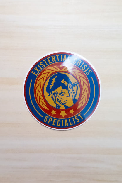 Existential Crisis Specialist Merit Badge – Vinyl Sticker