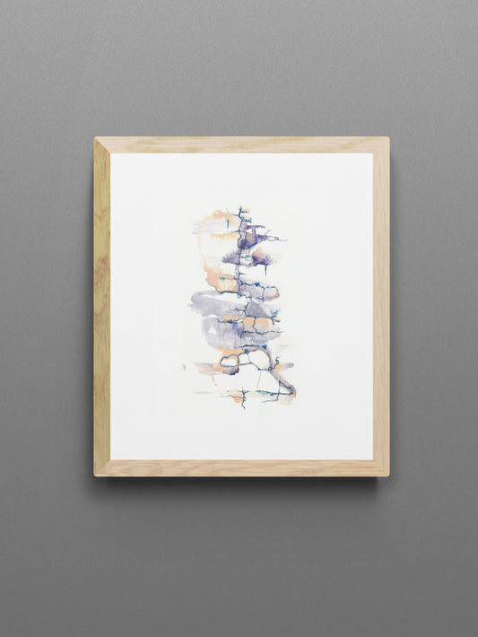 Map Abstract Giclée Print 8” x 10”