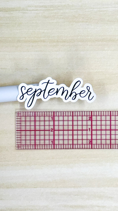 Months Planner Sticker Sheet Bujo Bullet Journal