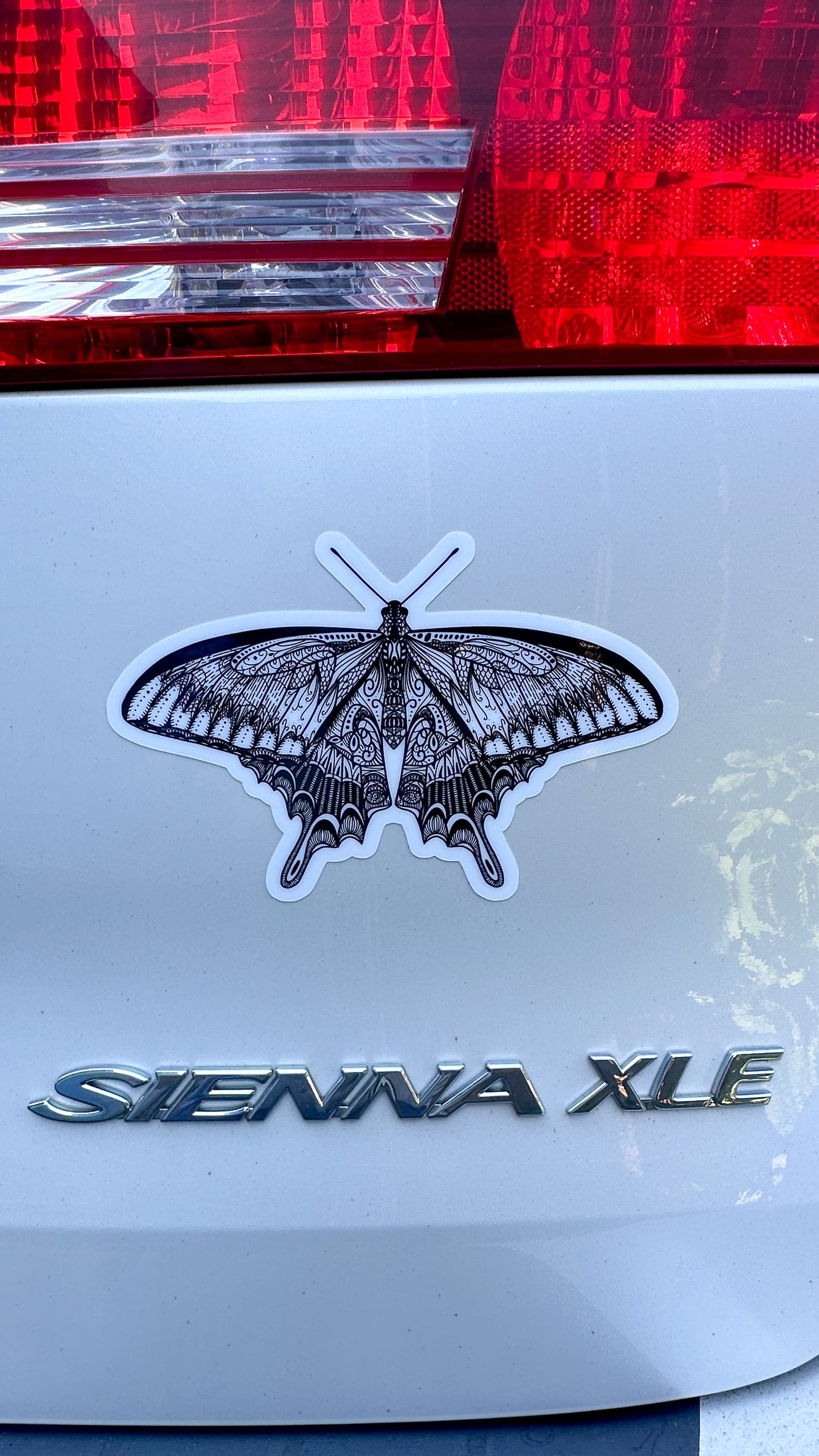 Butterfly Bumper Sticker 7.5 inch