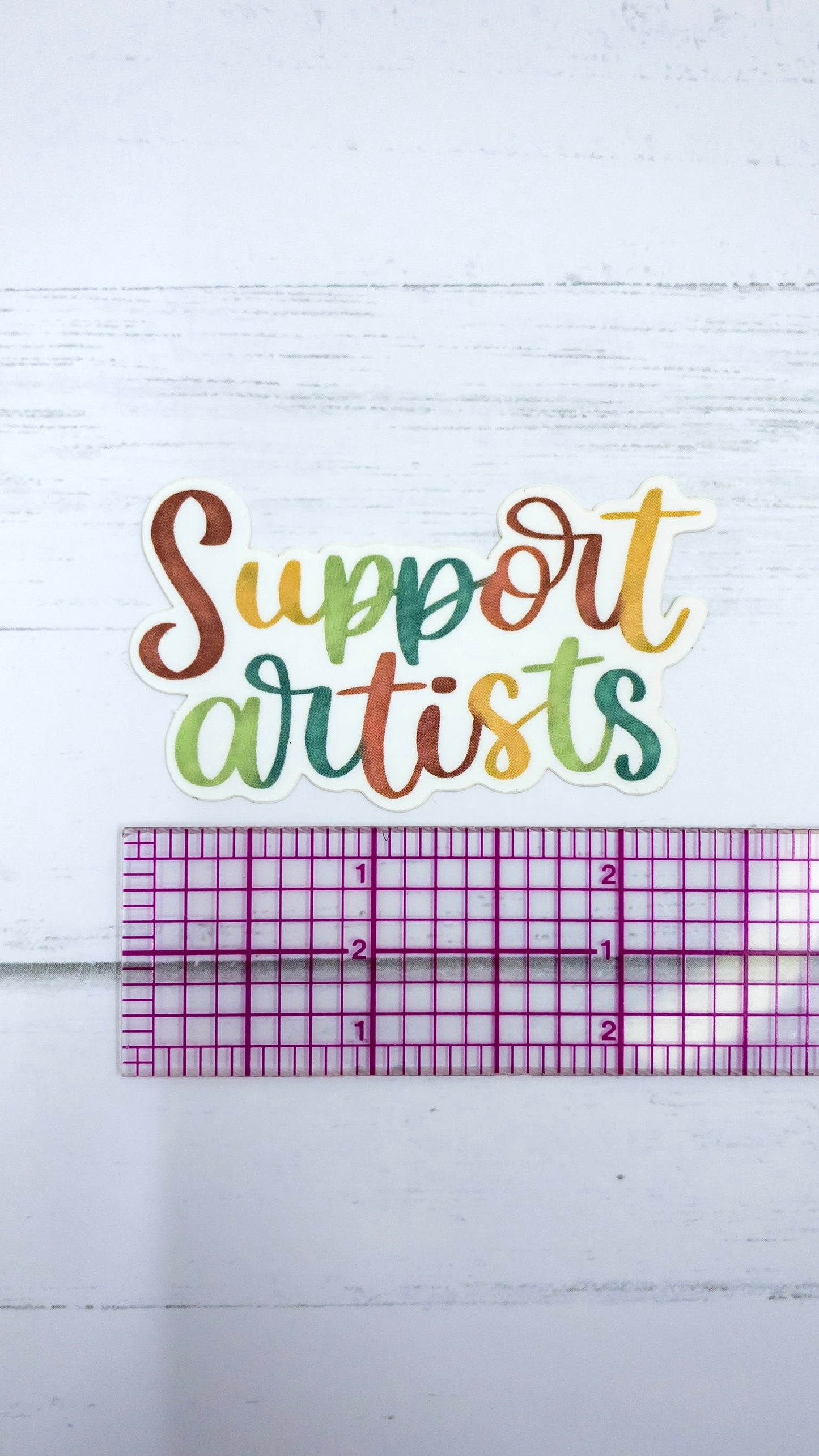 Support Artists Vinyl Matte Sticker 2.5 inch