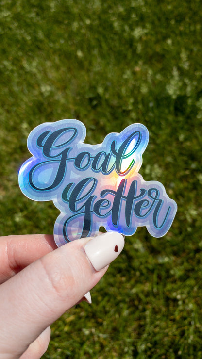 Goal Getter Holographic Sticker 3 inch