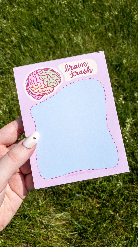 Brain Trash Notepad Memo Pad To Do List