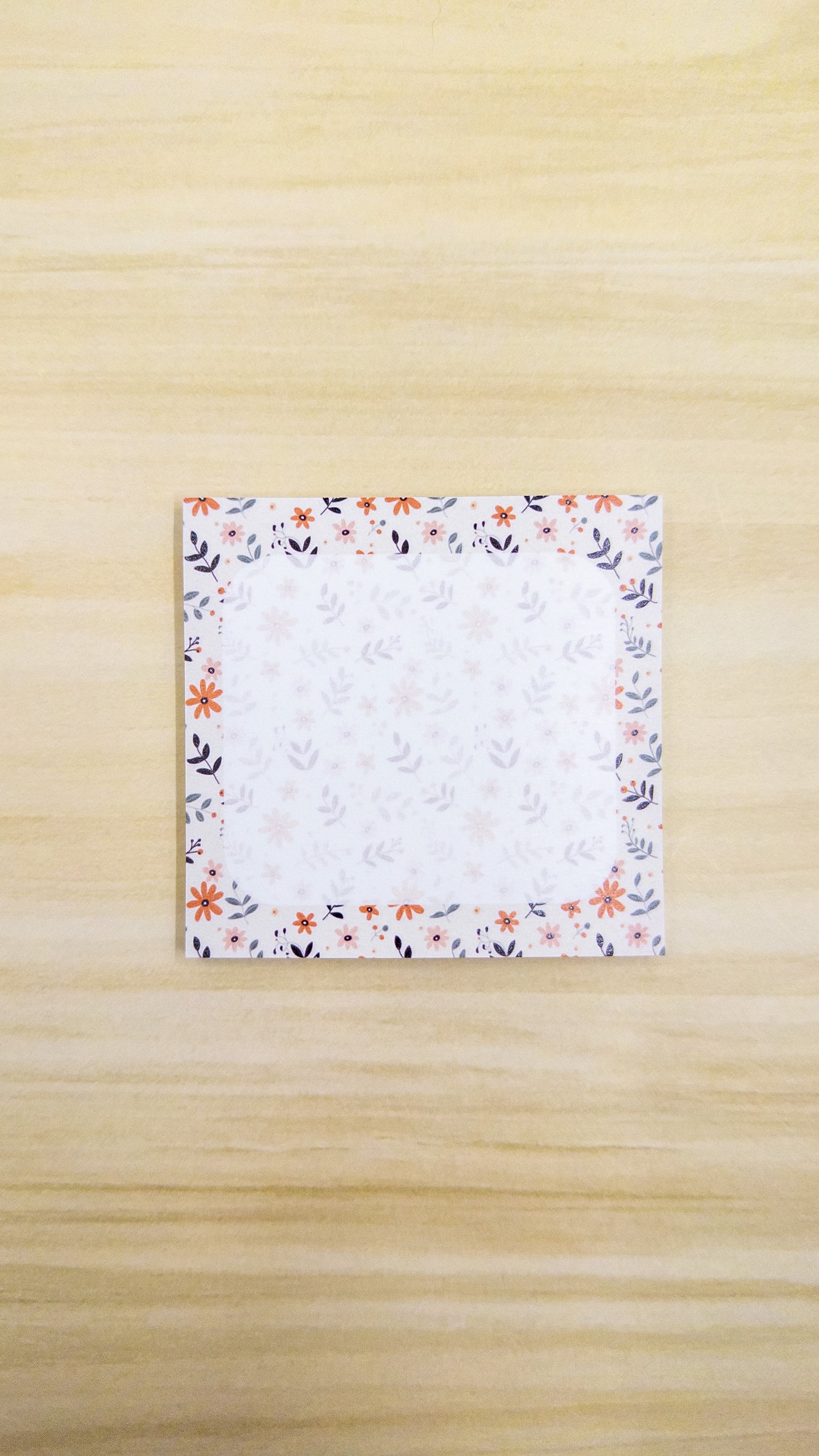 Dainty Illustrated Floral Sticky Notes Post It