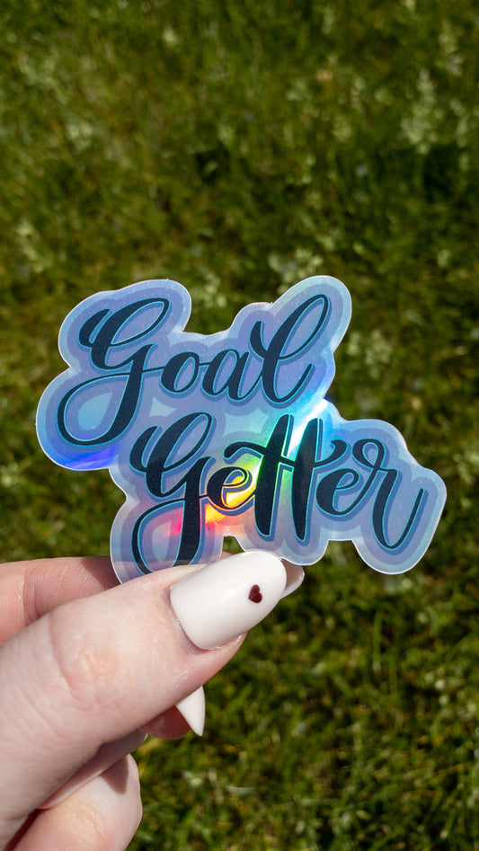 Goal Getter Holographic Sticker 3 inch