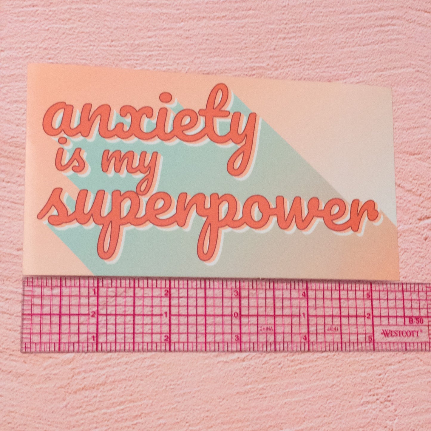 Anxiety Is My Superpower Vinyl Sticker 5 inch