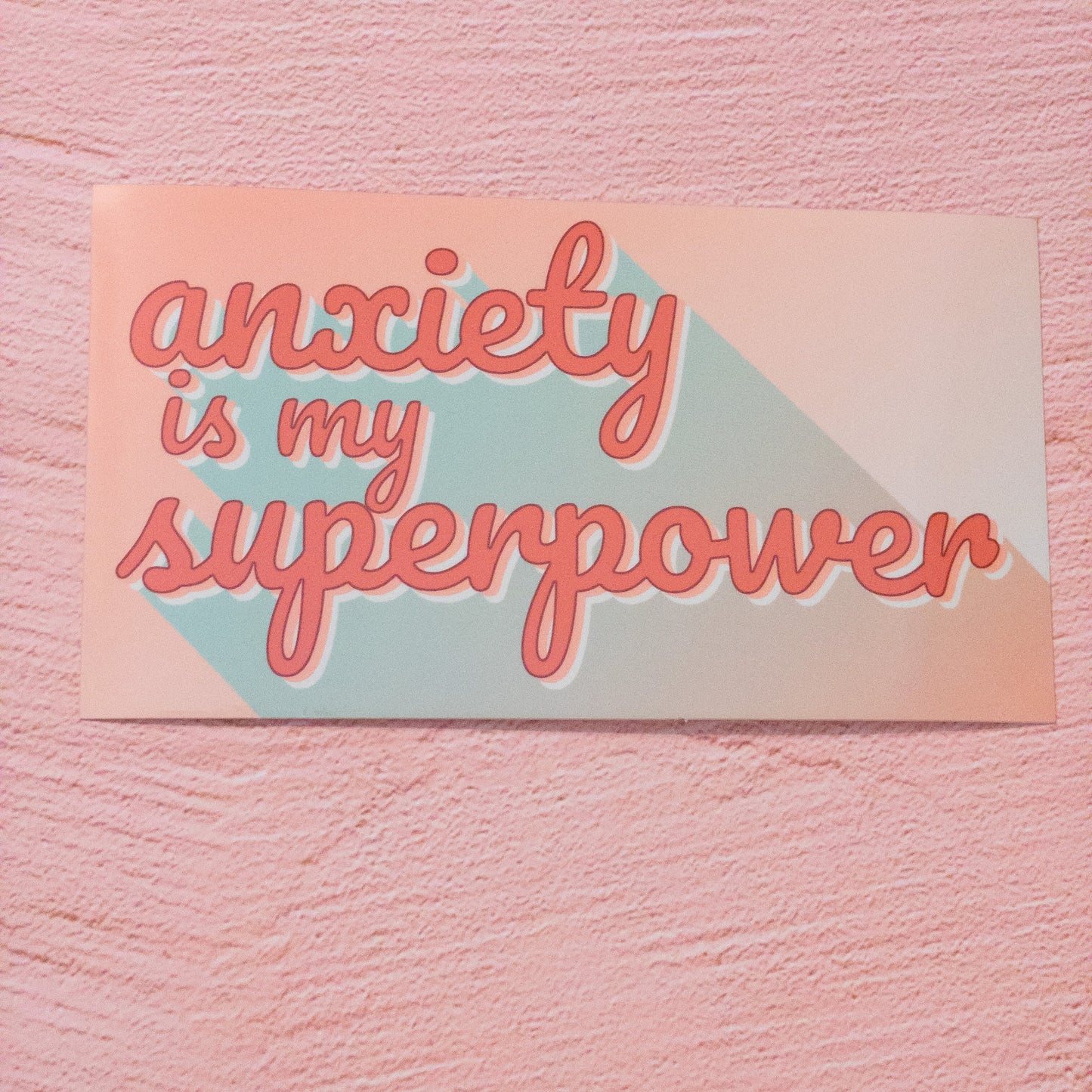 Anxiety Is My Superpower Vinyl Sticker 5 inch