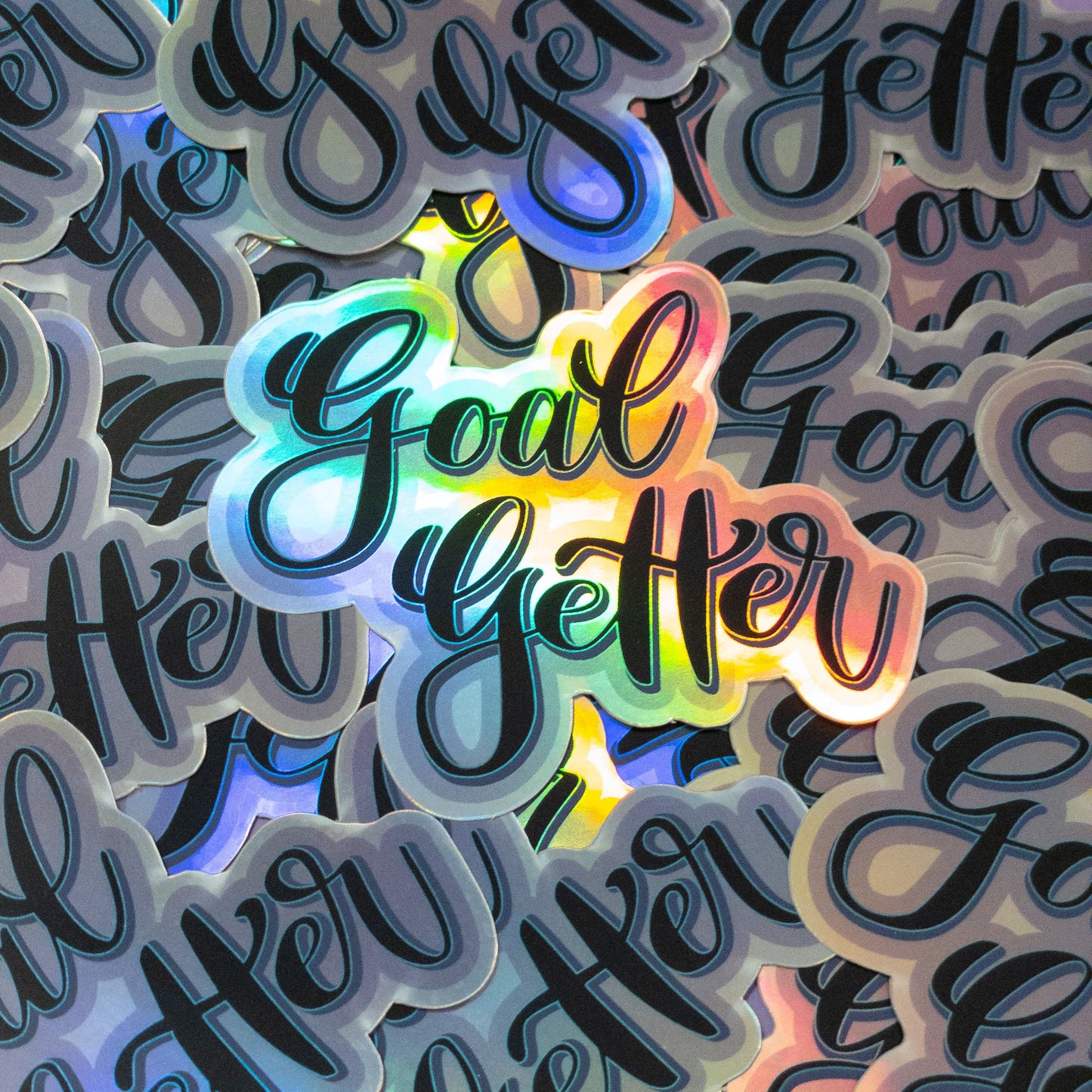 Goal Getter Holographic Sticker 3 inch