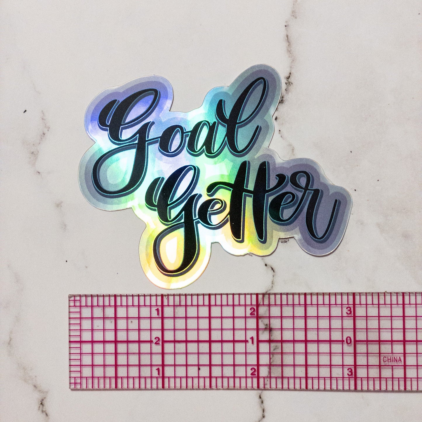Goal Getter Holographic Sticker 3 inch
