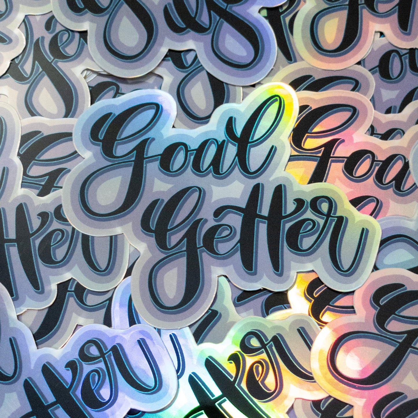 Goal Getter Holographic Sticker 3 inch