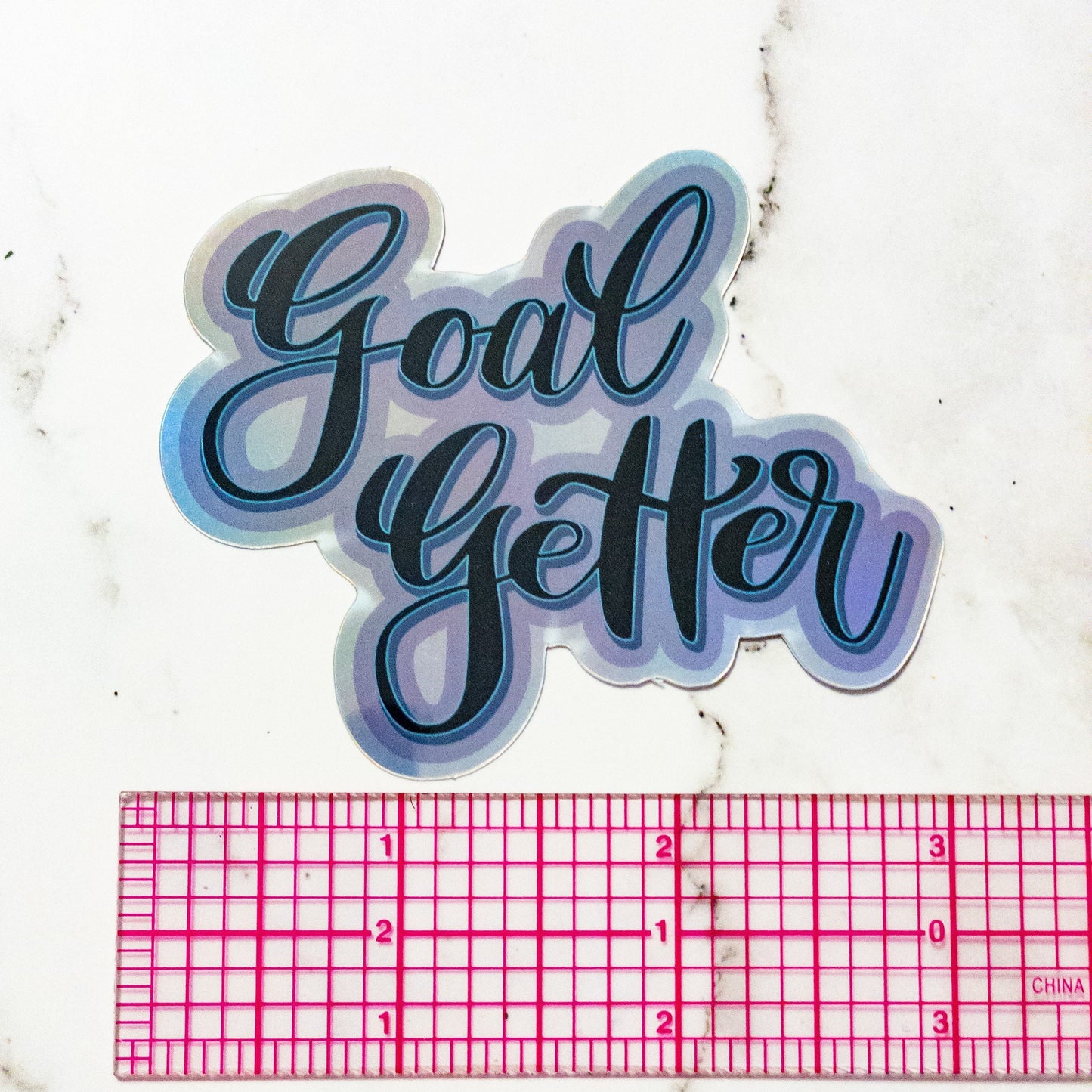 Goal Getter Holographic Sticker 3 inch